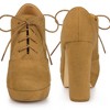 Perphy Women's Lace Up Round Toe Cushioned Insole Platform Chunky Heel Ankle Boots - 2 of 4