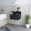 Vynxaria  Floating Nightstand - 1 Drawer & Top Shelf, Wall-Mounted Space-Saving Storage for Any Room - 2 of 4