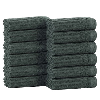 Modern Ribbed Cotton  Assorted Towel Set by Blue Nile Mills