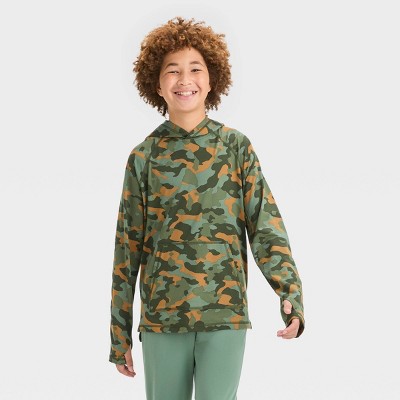 Camouflage boys online hoodie