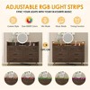 8 Drawers Dresser, Storage Chest of Drawers, TV Stand for 65" with Power Outlet & LED Lights, for Living Room Bedroom - 4 of 4