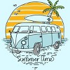 Men's Design By Humans Summer Time By quilimo T-Shirt - 2 of 2