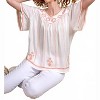 Women's Wo's Crepe Embroidered Smock Top - PAPARAZZI - 3 of 3