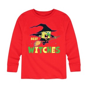 Boys' - SpongeBob SquarePants - Best Witches Long Sleeve Graphic T-Shirt - 1 of 4