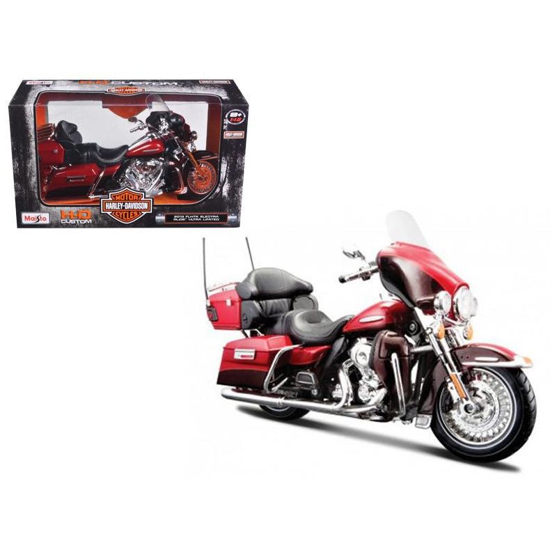 2013 Harley Davidson FLHTK Electra Glide Ultra Limited Red Bike 1/12 Diecast Motorcycle Model by Maisto, 1 of 4