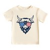 The Juniper Shop Patriotic Cow Sunglasses Toddler Short Sleeve Tee - 2 of 4