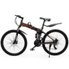 Topteng 27 Speed 26 inches Folding Bike Mountain Bicycle - Gray - 2 of 4