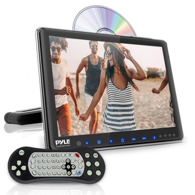 Pyle 10.5" Vehicle Headrest Mount CD/DVD Player with Hi-Res LCD Display, USB/SD Readers, and HDMI Input - PLHRDVD103