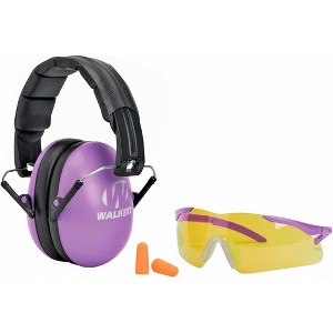 Walker's Youth and Women Combo Kit, Passive Muffs, Sport Glasses and Foam Tips - 1 of 2