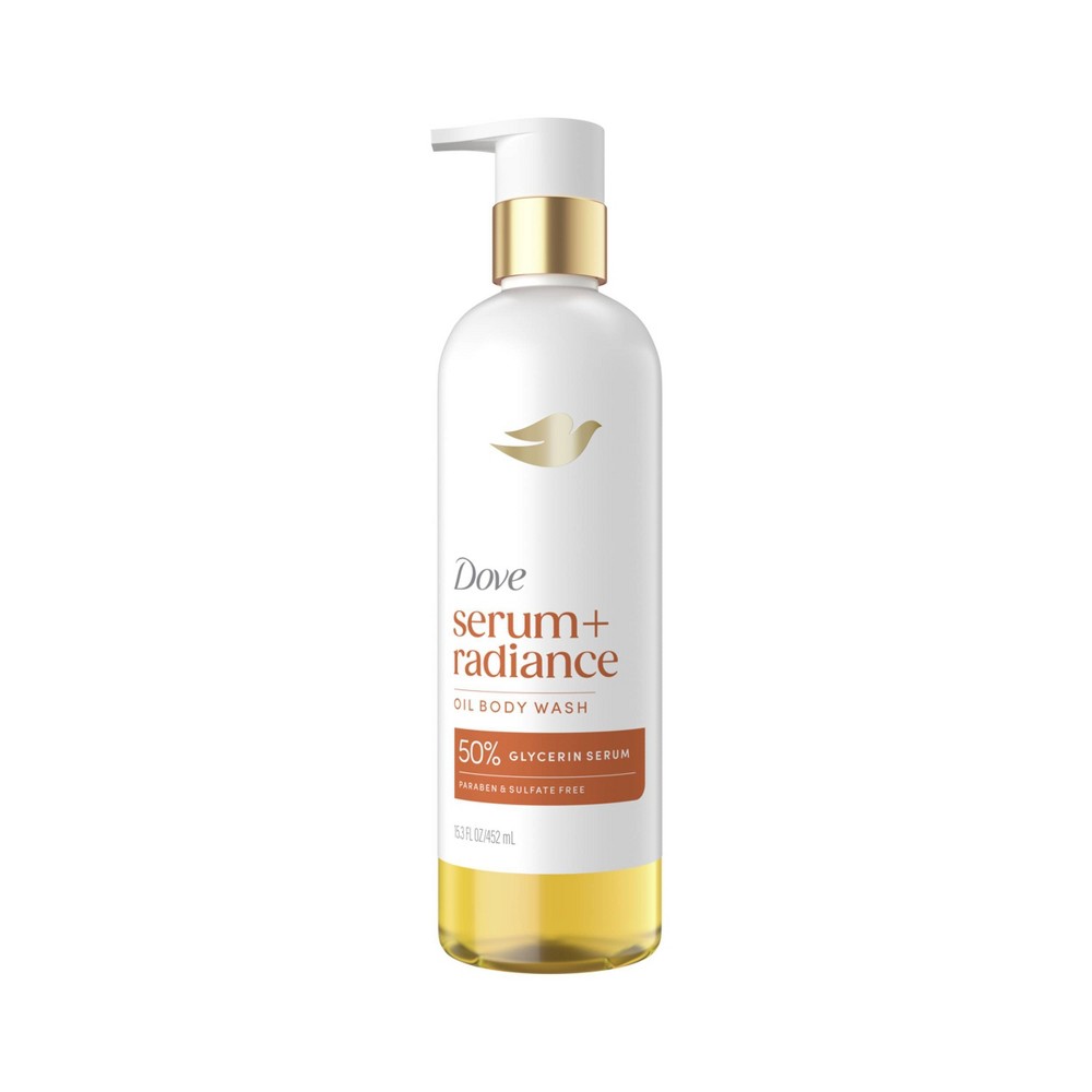 Dove Beauty Serum+Radiance Oil Body Wash - 50% Glycerin Serum - 15.3 fl oz