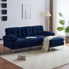 TiramisuBest 82.6" Modern Sectional Sofas Couches Velvet L-Shaped Couches for Living Room, Bedroom - 2 of 4