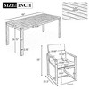 Maggift Patio Seating Set, 7-Piece Patio Set, 6 Chairs and 1 Table, With Cushions, All-Weather Design for Patios, Brown, 69"*33.5"*30" - 2 of 4