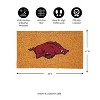 EvergreenNCAAArkansas Razorbacks Logo Natural Coir 28 x 16 Inches Indoor Outdoor Doormat - 3 of 4