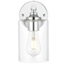 Elegant Lighting Mayson 1 light Chrome and Clear Bath Sconce - 2 of 4