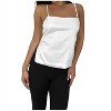 Women's Satin Open Tie Back Bow Tank Top - No Vacancy - 4 of 4