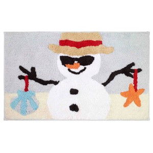 Avanti Beach Snowman Rug - 1 of 3