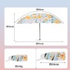 Unique Bargains Compact Umbrella Windproof Folding Lightweight for Travel - 2 of 4
