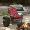 ARDEN Outdoor Plush Modern Tufted Rocking Chair Cushion, Set of 2, 20 x 18, Water Repellent, Fade Resistant - 2 of 4
