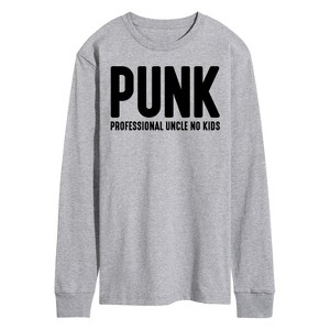 Men's - Instant Message - Professional Uncle No Kids Long Sleeve Graphic T-Shirt - 1 of 4