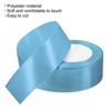 Unique Bargains Single Side Solid DIY Wrapping Decoration Roll Satin Ribbons 2 Pcs - 3 of 4