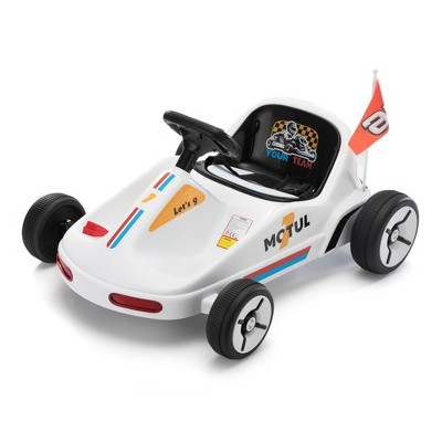 Whisen Kids Go-Kart Ride-On Car with 4-Wheels,  Cushioned Seat and Adjustable Safety Belt