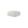 Meridian Furniture,Cube Cream Vegan Leather Ottoman - 4 of 4