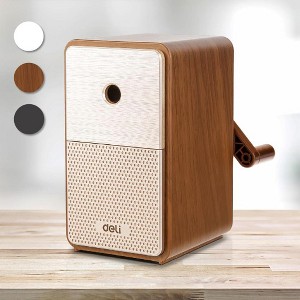 Deli Manual Pencil Sharpener, Auto-in Hand Crank with Adjustable Point for Colored Pencils, Kids, Students, Classroom, Home and Office - 1 of 4