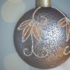 Whisen D3.9" Christmas Ball Ornaments, Glass Decorative Hanging Ball Christmas Tree Ornaments, Set of 6 - 4 of 4