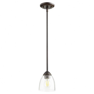 Quorum Lighting Barkley 1-Light Mini Pendant, Oiled Bronze, 5.75W, 7H