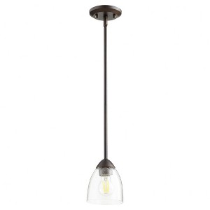 Quorum Lighting Barkley 1-Light Mini Pendant, Oiled Bronze, 5.75W, 7H - 1 of 1