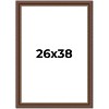 PosterPalooza | Traditional Brown Picture Frame - UV Acrylic, Foam Board Backing, Hanging Hardware - 2 of 4