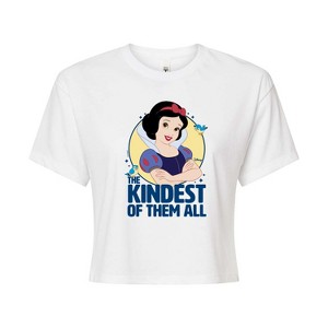 Women's - Disney Princess - Snow White The Kindest Of Them All Cropped Graphic T-Shirt - 1 of 4