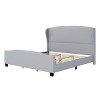 Merax Wingback Linen Upholstered Platform Bed - 3 of 4