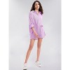 EXLURA Women's Summer 2 Piece Sets Long Sleeve Button Down Shirts Matching Short Sets Oversized Spring Vacation Outfits - 4 of 4