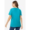 Woman Within Plus Size Perfect Short-Sleeve Scoopneck Tee - 3 of 4