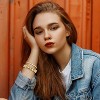 2pcs Gold Chain Link Bracelet, Stainless Steel Crystal Friendship Bracelets Bangle,Watch Band Chains Wristband - 2 of 4