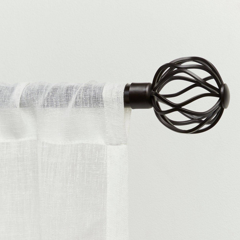 Exclusive Home 66"-120" Ogee Curtain Rod - Matte Bronze