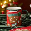 Certified International (Set of 4) 18oz Christmas Whimsy Gingerbread Mugs - 3 of 4