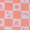 Andy & Evan  Toddler  Orange Checker Icon Print Swim Trunk - 3 of 3