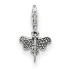 Black Bow Jewelry Sterling Silver Dragonfly Clip-on Bead Charm - 2 of 4