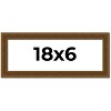 PosterPalooza | Panoramic Flat Gold Picture Frame - UV Acrylic, Foam Board Backing, Hanging Hardware - 2 of 4