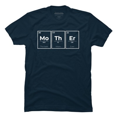 Men's Design By Humans Mother Periodic Table of Elements By BlackBerry55 T-Shirt