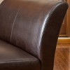 Darcy Bonded Leather Loveseat Brown - Christopher Knight Home - image 4 of 4