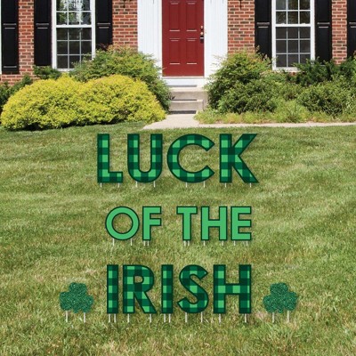 Big Dot of Happiness St. Patrick's Day - Yard Sign Outdoor Lawn Decorations - Saint Patty's Day Party Yard Signs - Luck of the Irish