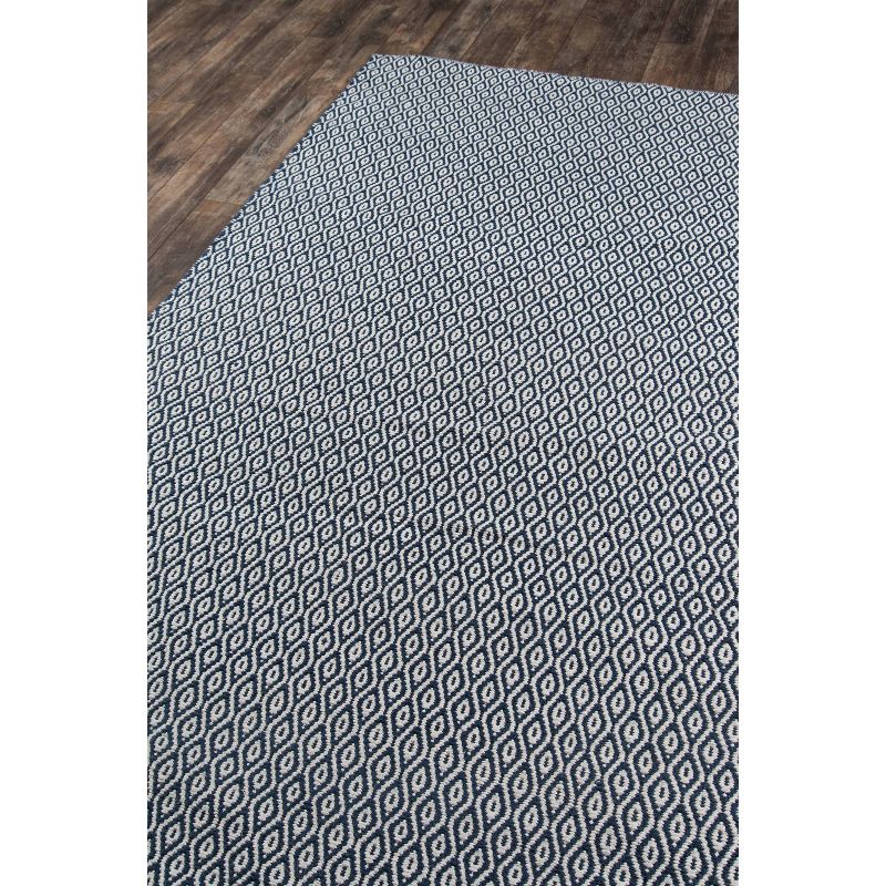 Newton Davis Hand Woven Recycled Plastic Indoor/Outdoor Rug Navy - Erin Gates by Momeni, 3 of 10