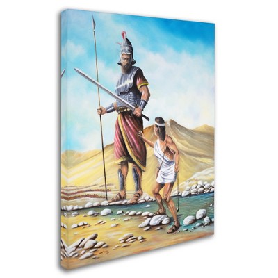 Trademark Fine Art -Geno Peoples 'David Goliath' Canvas Art