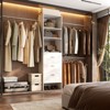Besiost 96-In Closet Organizer with Wood Drawers,Closet System with Adjustable Hanging Rods - 2 of 4