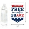 Big Dot of Happiness Happy Veterans Day - Patriotic Bunting Banner - Party Decorations - Happy Veterans Day - 2 of 4