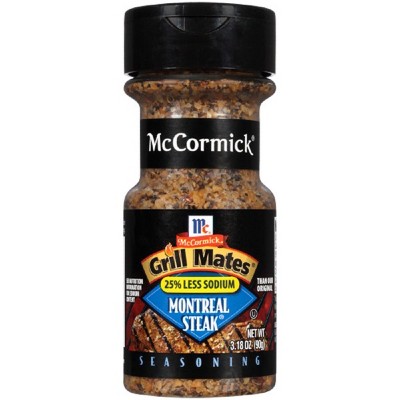 McCormick Grill Mates Less Sodium Montreal Steak - 3.18oz