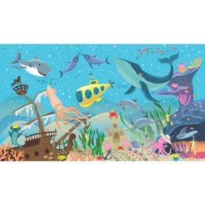 Underwater Discovery Wall Mural Blue/Green - RoomMates: Vinyl Self-Adhesive for Ceilings & Walls - 1 of 4